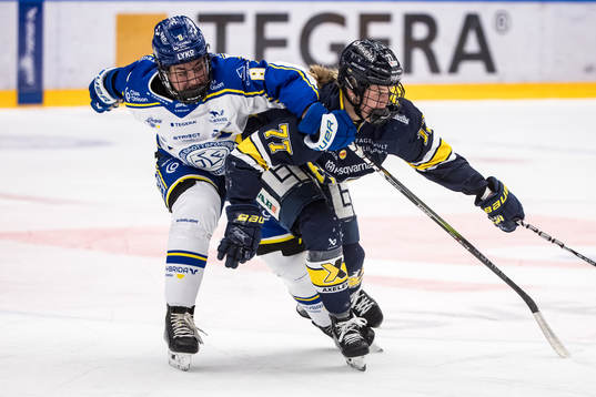 Leksands Ella Albinsson och HV71s Mira Jungåker