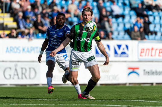GAISs August Wängberg och Trelleborgs Henry Offia