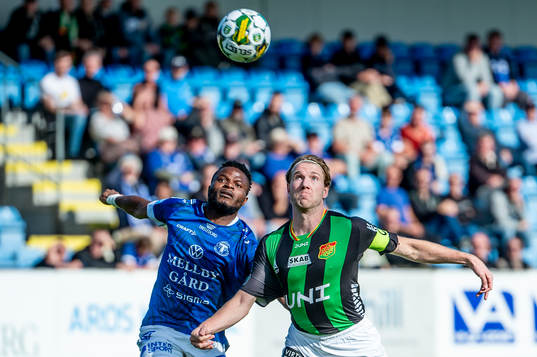 Trelleborgs Henry Offia mot GAISs August Wängberg