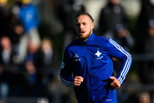 IFK Norrköpings Kevin Höög Jansson innan fotbollsmatchen