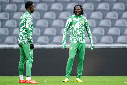 Hammarbys Shaquille Pinas och Bubacarr Trawally