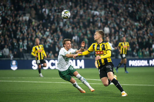 Hammarbys August Mikkelsen och Häckens Tomas Olai Totland