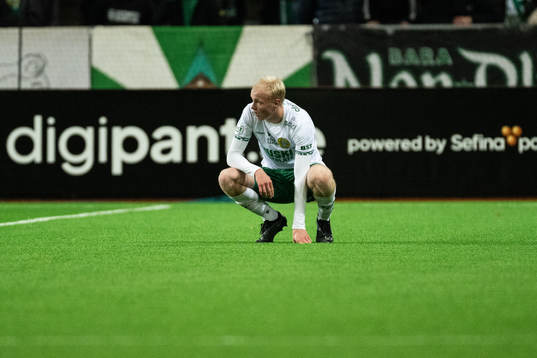 Hammarbys Marcus Rafferty deppar