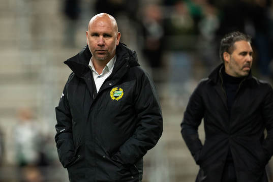 Hammarbys sportchef Mikael Hjelmberg och tränare Marti
