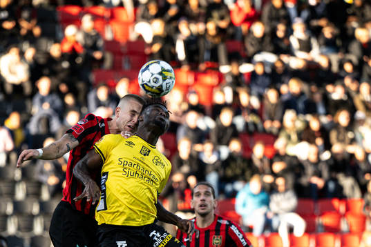 Brommapojkarnas Amadeus Sögaard och Elfsborgs Ibrahim
