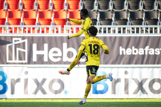 Elfsborgs Emmanuel Boateng jublar