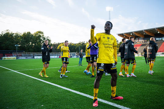 Elfsborgs Michael Baidoo jublar