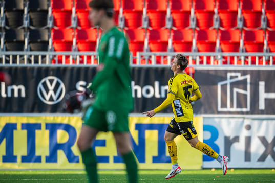 Elfsborgs Simon Hedlund jublar