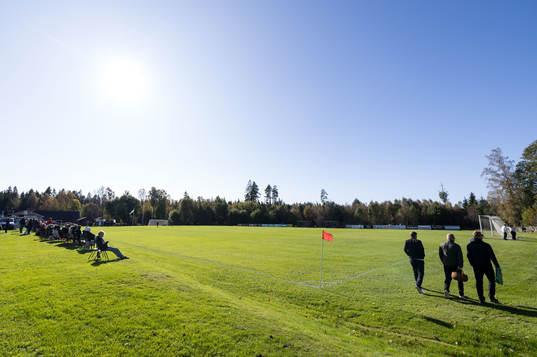Åbo idrottsplats före fotbollsmatchen i division 3