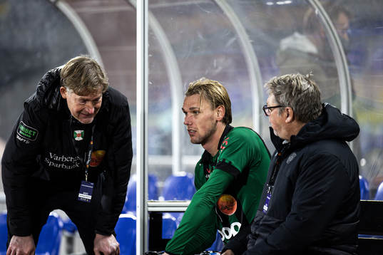 Varbergs Hampus Zackrisson och ordförande Lars Karlsson