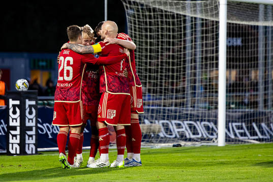 Djurgårdens spelare jublar