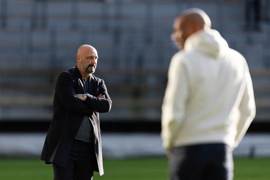 Utsiktens manager Bosko Orovic och Örgrytes tränare