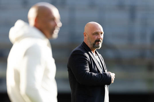 Örgrytes tränare Jeffrey Aubynn och Utsiktens manager