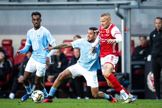 Kalmars Sergio Pena och Kalmars Rasmus Sjöstedt
