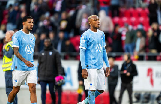 Malmö FFs Derek Cornelius deppar