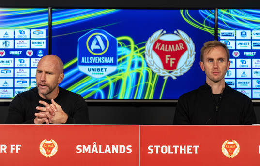 Malmö FFs tränare Henrik Rydström och Kalmars tränare