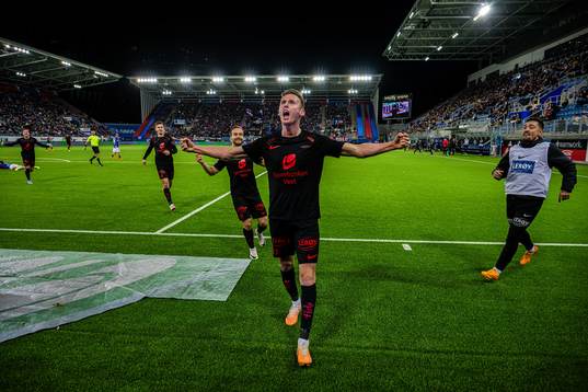Joachim Soltvedt of Brann celebrates