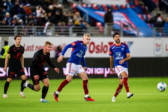 Aune Heggebø of Brann, Henrik Bjørdal and Fredrik Oldrup