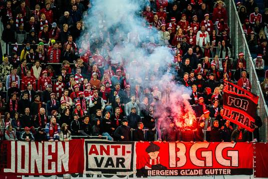 Spectators in the stands
