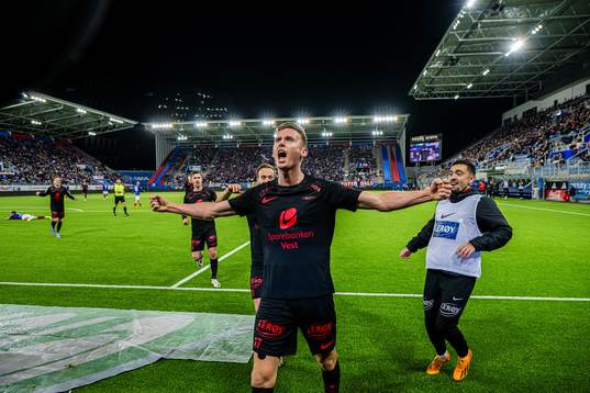 Joachim Soltvedt of Brann celebrates
