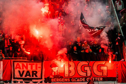 Spectators in the stands