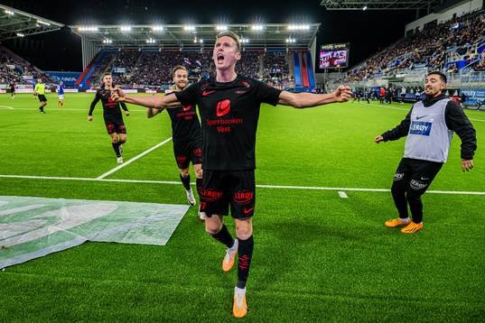 Joachim Soltvedt of Brann celebrates