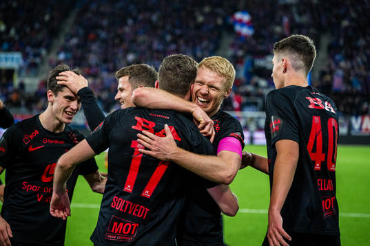 Joachim Soltvedt of Brann celebrates