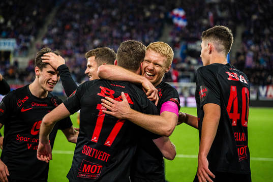 Joachim Soltvedt of Brann celebrates
