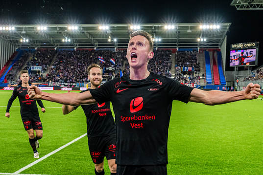Joachim Soltvedt of Brann celebrates
