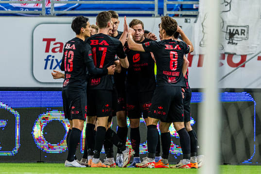 Frederik Børsting of Brann celebrates