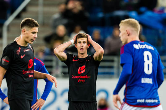 Sander Kartum of Brann reacts