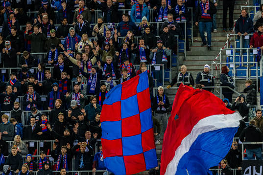 Spectators in the stands