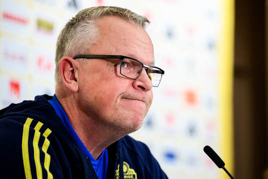 of the Swedish men's football national team at a press