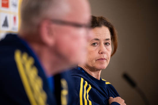 Petra Thorén, media officer of the Swedish men's football