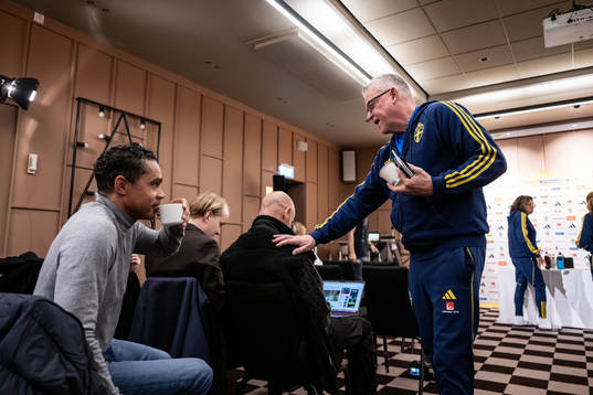 Janne Andersson, head coach of the Swedish men's football