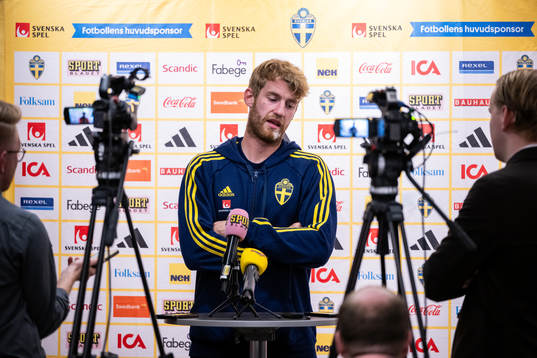 Filip Helander of the Swedish men's football national team