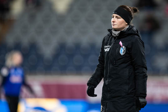 Växjö DFFs assisterande tränare Mathilda Bergstrand