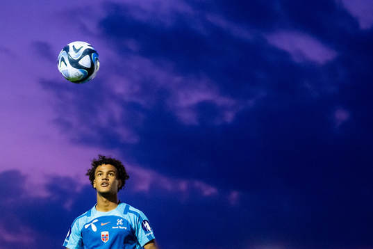 Oscar Bobb of the Norwegian national football team