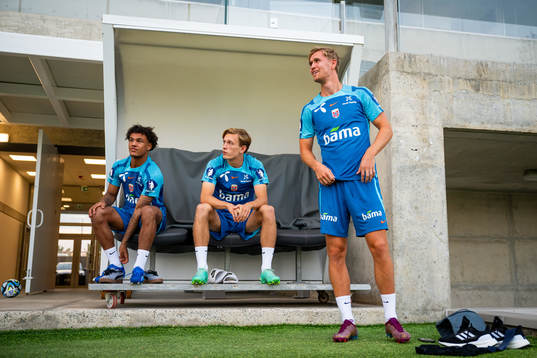 Oscar Bobb, Marcus Holmgren Pedersen and Ola Solbakken of