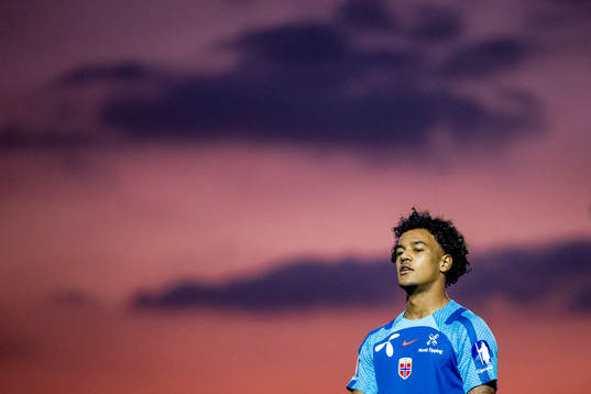 Oscar Bobb of the Norwegian national football team