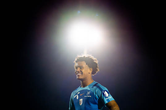 Oscar Bobb of the Norwegian national football team