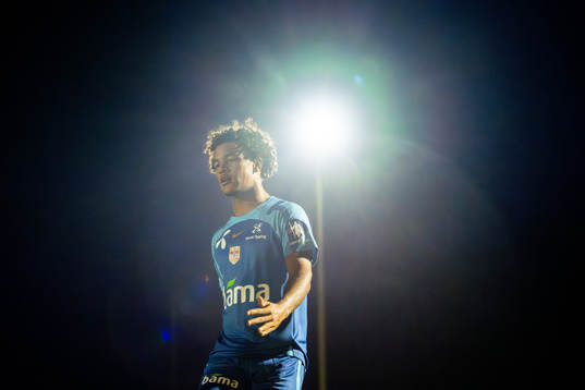 Oscar Bobb of the Norwegian national football team