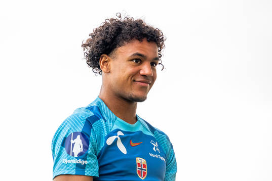 Oscar Bobb of the Norwegian national football team