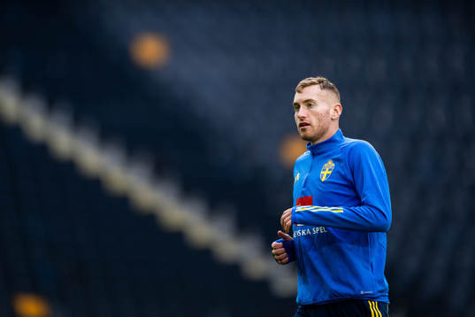 Dejan Kulusevski of the Swedish national football team at a