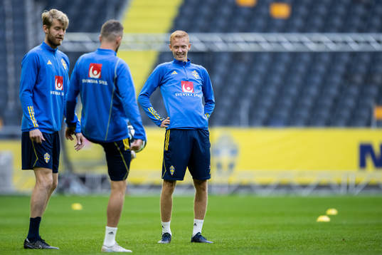 Filip Helander and Hugo Larsson of the Swedish national