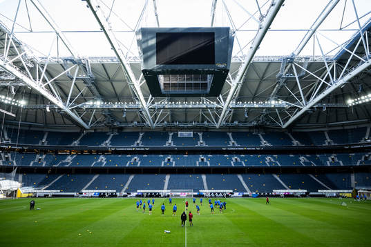 Players and coaching staff of the Swedish national football