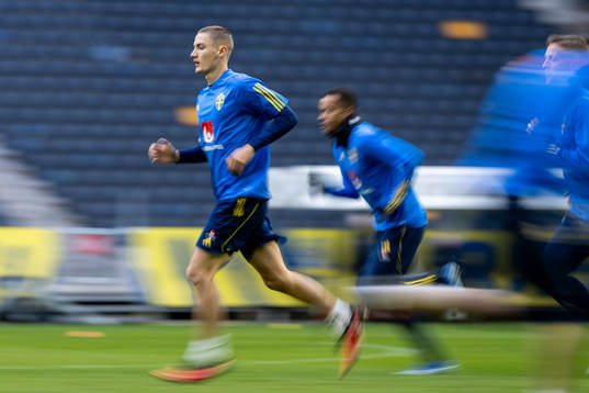 Gustaf Lagerbielke of the Swedish national football team at