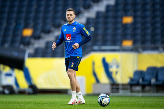 Gabriel Gudmundsson of the Swedish national football team