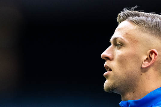 Jesper Karlsson of the Swedish national football team at a