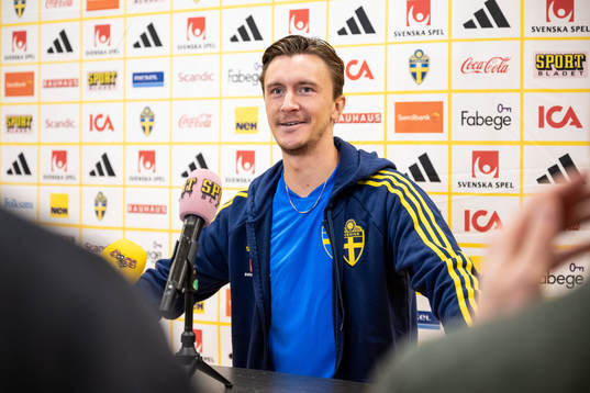 Kristoffer Olsson of the Swedish national football team